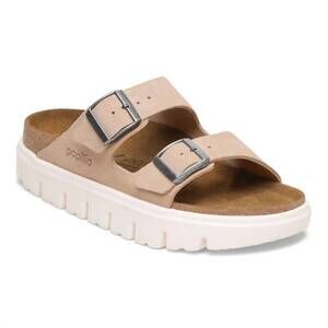 NEW BIRKENSTOCK women's arizona chunky sandal in warm sand